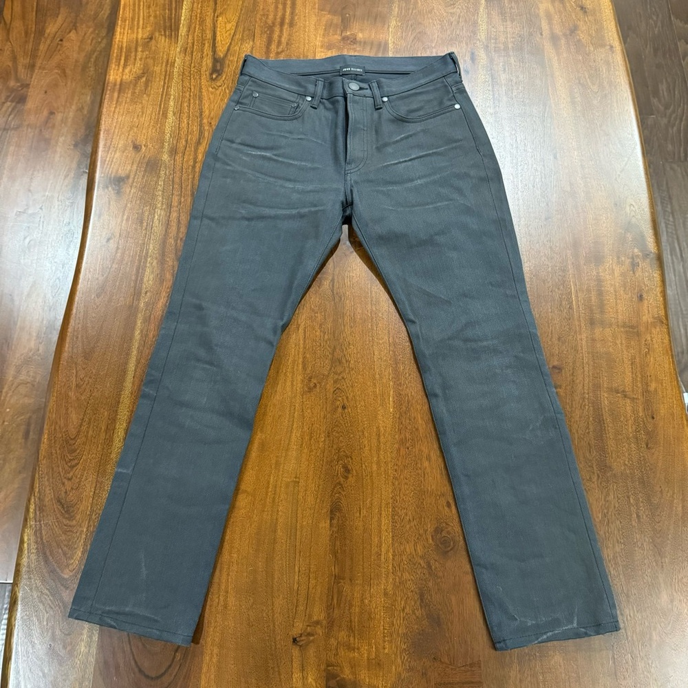 John Elliott Coated‎ Waxed Jeans Made in Japan Size 29